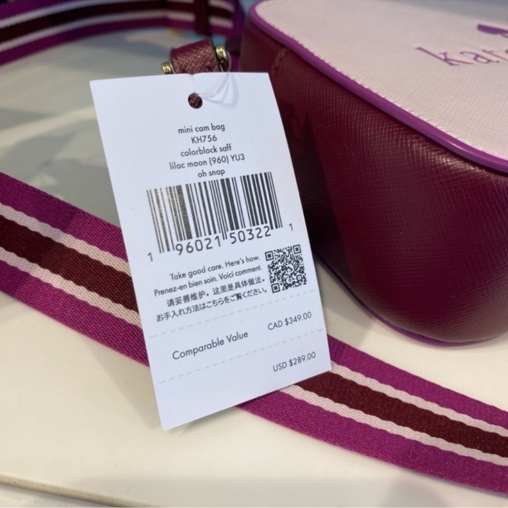 Kate Spade Lilac and Maroon Crossbody Bag - Picture 7 of 8